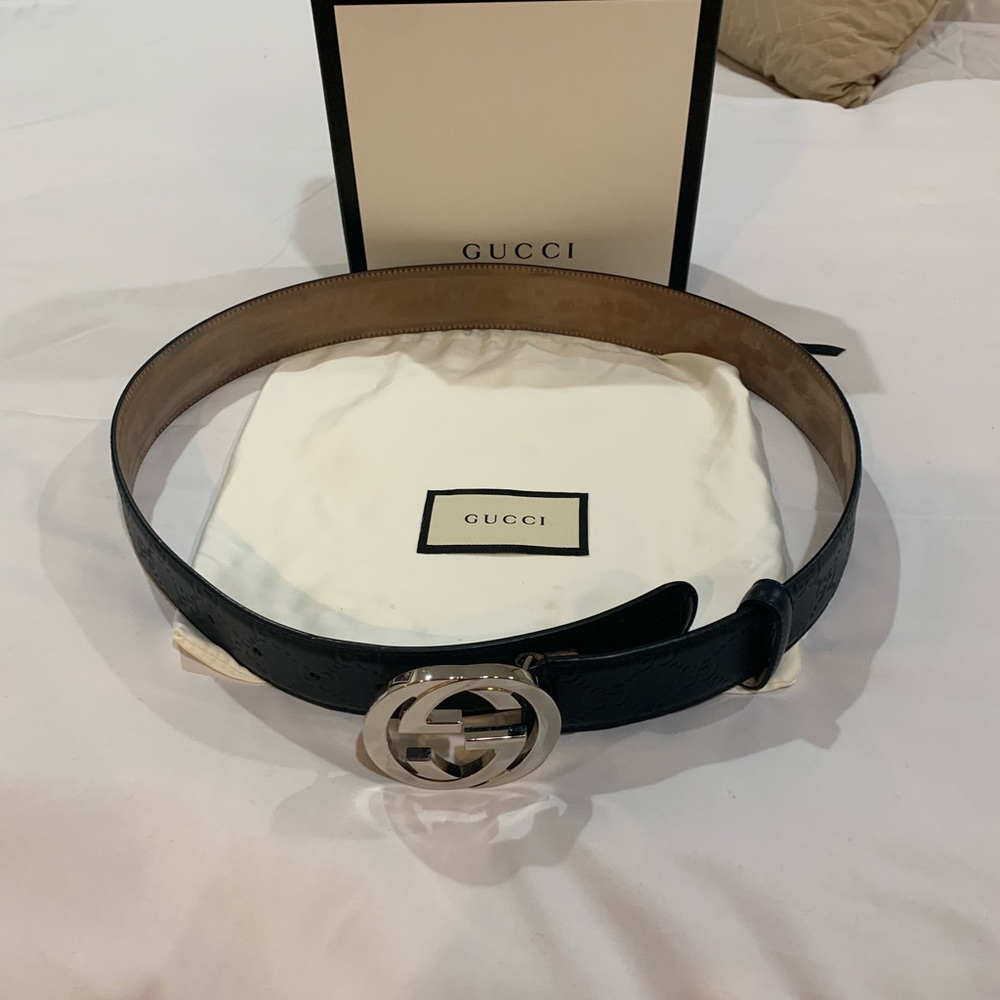 Black Gucci Belt 90/36”